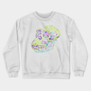 2021 03 skulls chimp Crewneck Sweatshirt